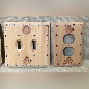 Gingerbread Man Light Switch Plate And Outlet Cover Set Cottage Core Rustic